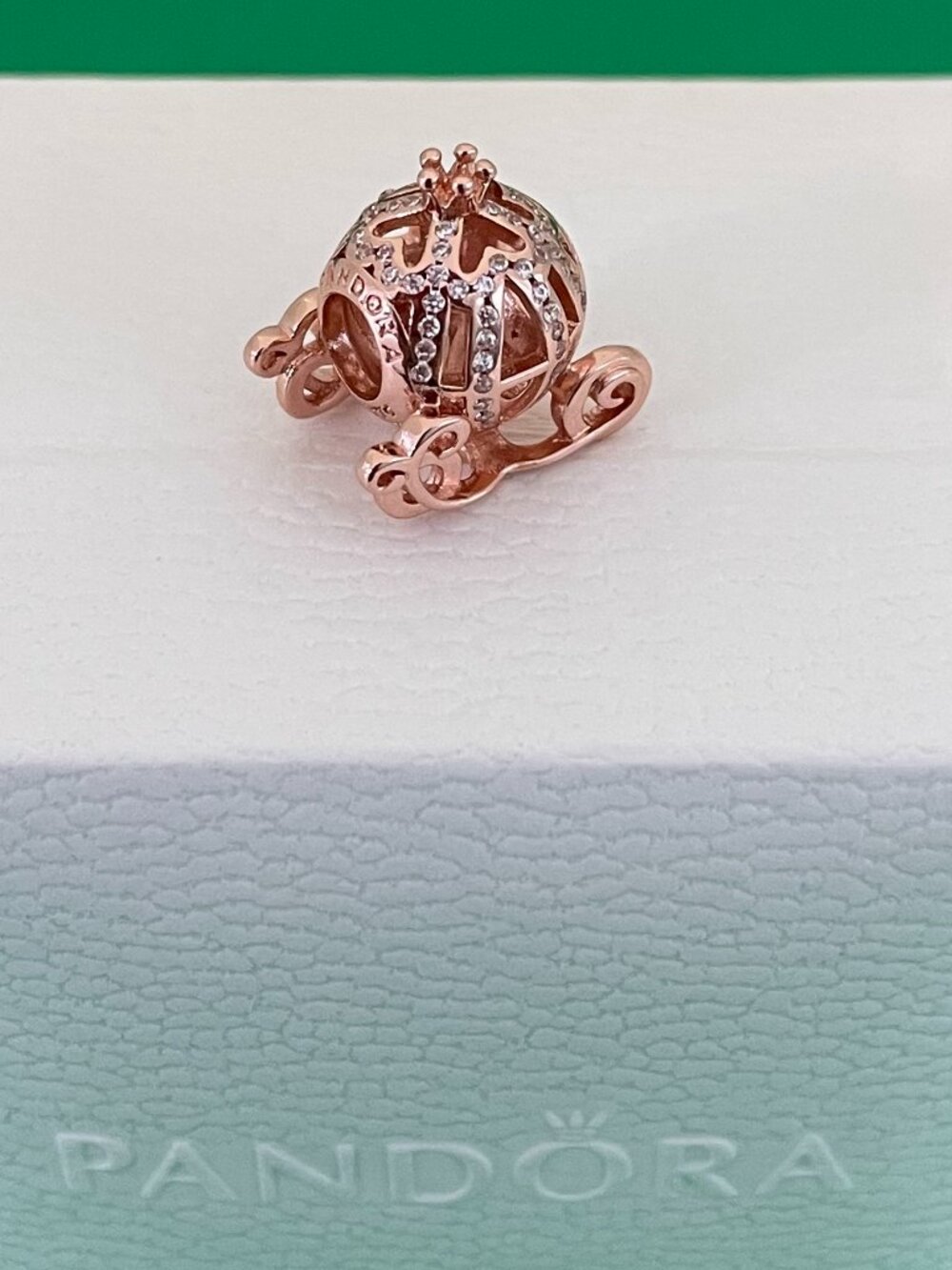 Authentic Disney x Pandora Cinderella Sparkling Carriage Charm